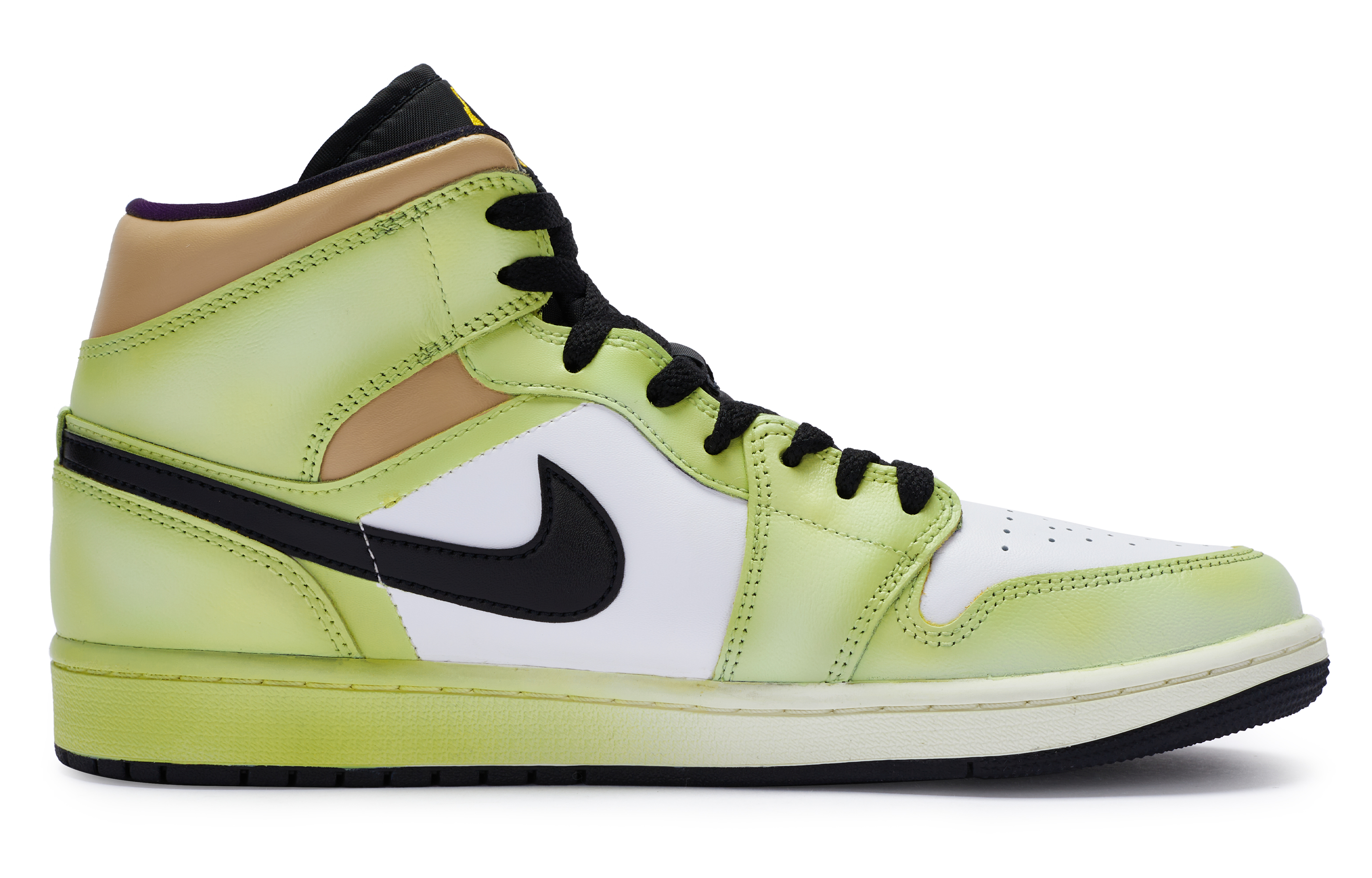 Order 【定製球鞋】Jordan Air Jordan 1 Mid SE 811製造 呦呦鹿鳴 中國風 防滑耐磨 中幫 復古籃球鞋 男款 綠白黃