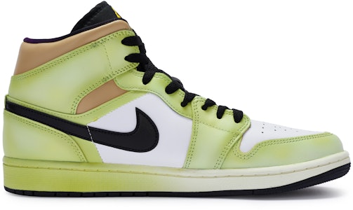 【定製球鞋】Jordan Air Jordan 1 Mid SE 811製造 呦呦鹿鳴 中國風 防滑耐磨 中幫 復古籃球鞋 男款 綠白黃 Order 【定製球鞋】Jordan Air Jordan 1 Mid SE 811製造 呦呦鹿鳴 中國風 防滑耐磨 中幫 復古籃球鞋 男款 綠白黃