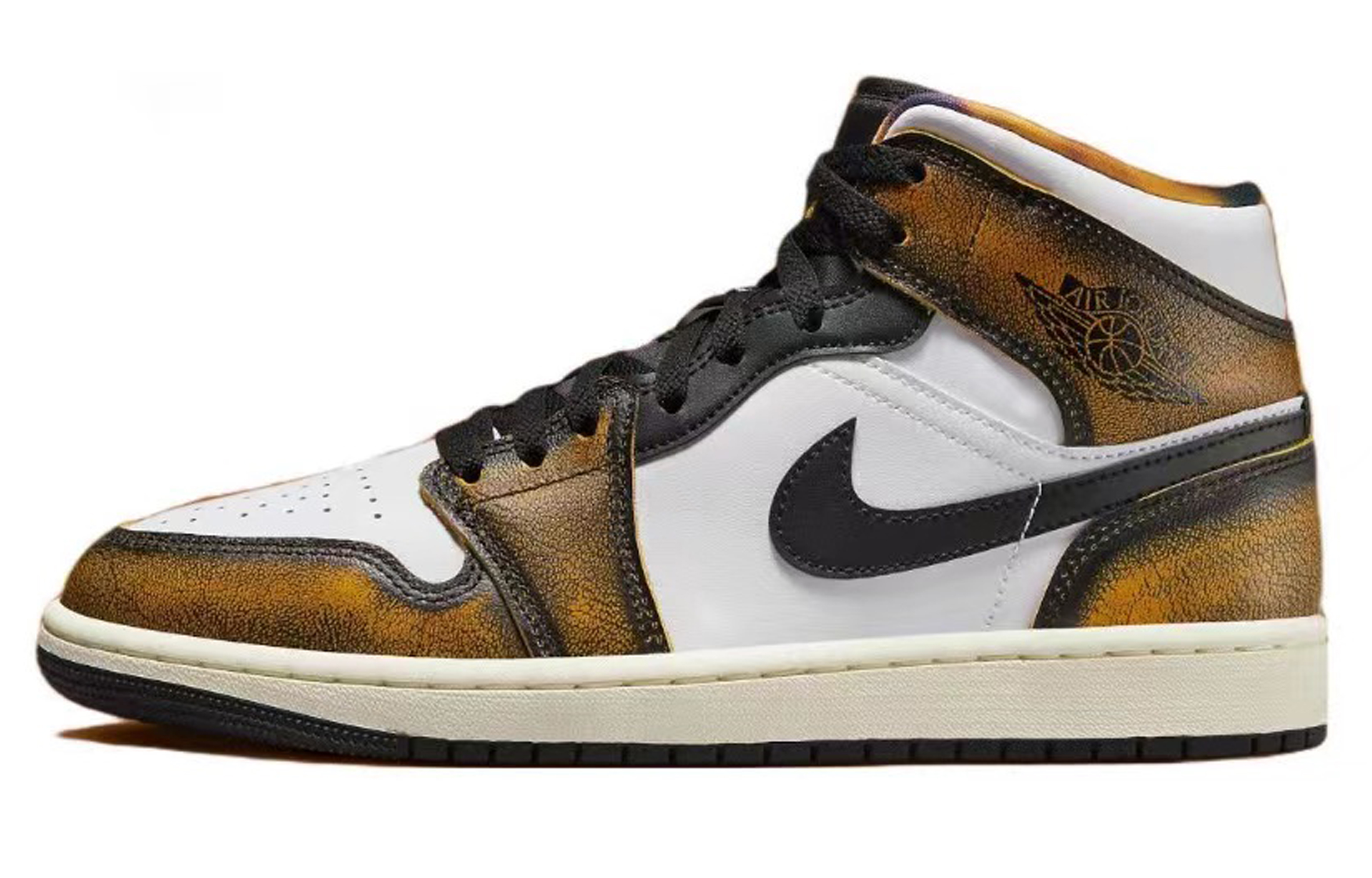 Purchase 【定製球鞋】Jordan Air Jordan 1 Mid SE 811製造 呦呦鹿鳴 中國風 防滑耐磨 中幫 復古籃球鞋 男款 綠白黃