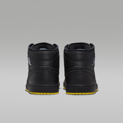 Details for Air Jordan 1 Mid SE Negro/Amarillo Óptico/Plateado IO2052-001