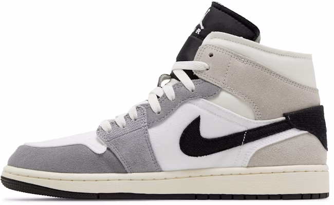 Air Jordan 1 Mid SE Craft 'Cement Grey' DZ4136-002 Lookbook Air Jordan 1 Mid SE Craft 'Cement Grey' DZ4136-002