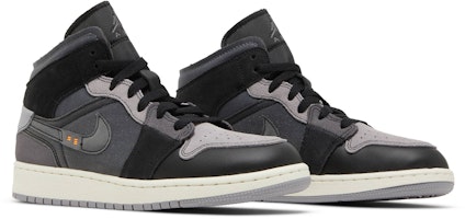 (Kanak-Kanak) Air Jordan 1 Mid SE Craft 'Inside Out - Hitam' DV0438-001 Cheap (Kanak-Kanak) Air Jordan 1 Mid SE Craft 'Inside Out - Hitam' DV0438-001