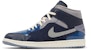 Air Jordan 1 Mid SE Craft 'Inside Out - Obsidian' Dalam Bahasa Melayu DR8868-400
