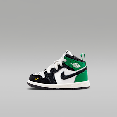 Air Jordan 1 Mid SE Summit White/Lucky Green/University Gold/Black II1253-100
