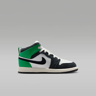 Air Jordan 1 Mid Blanco Summit/Verde Lucky/Oro University/Negro II1252-100 Lookbook Air Jordan 1 Mid Blanco Summit/Verde Lucky/Oro University/Negro II1252-100