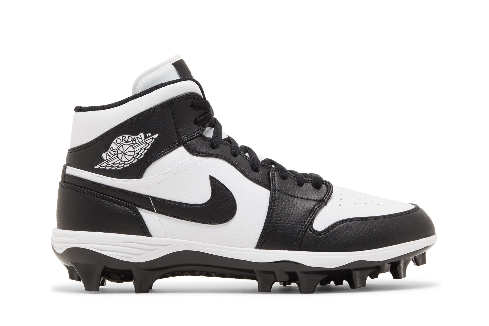 Air Jordan 1 Mid TD Cleat 'Black White' 2023 FJ6805-100