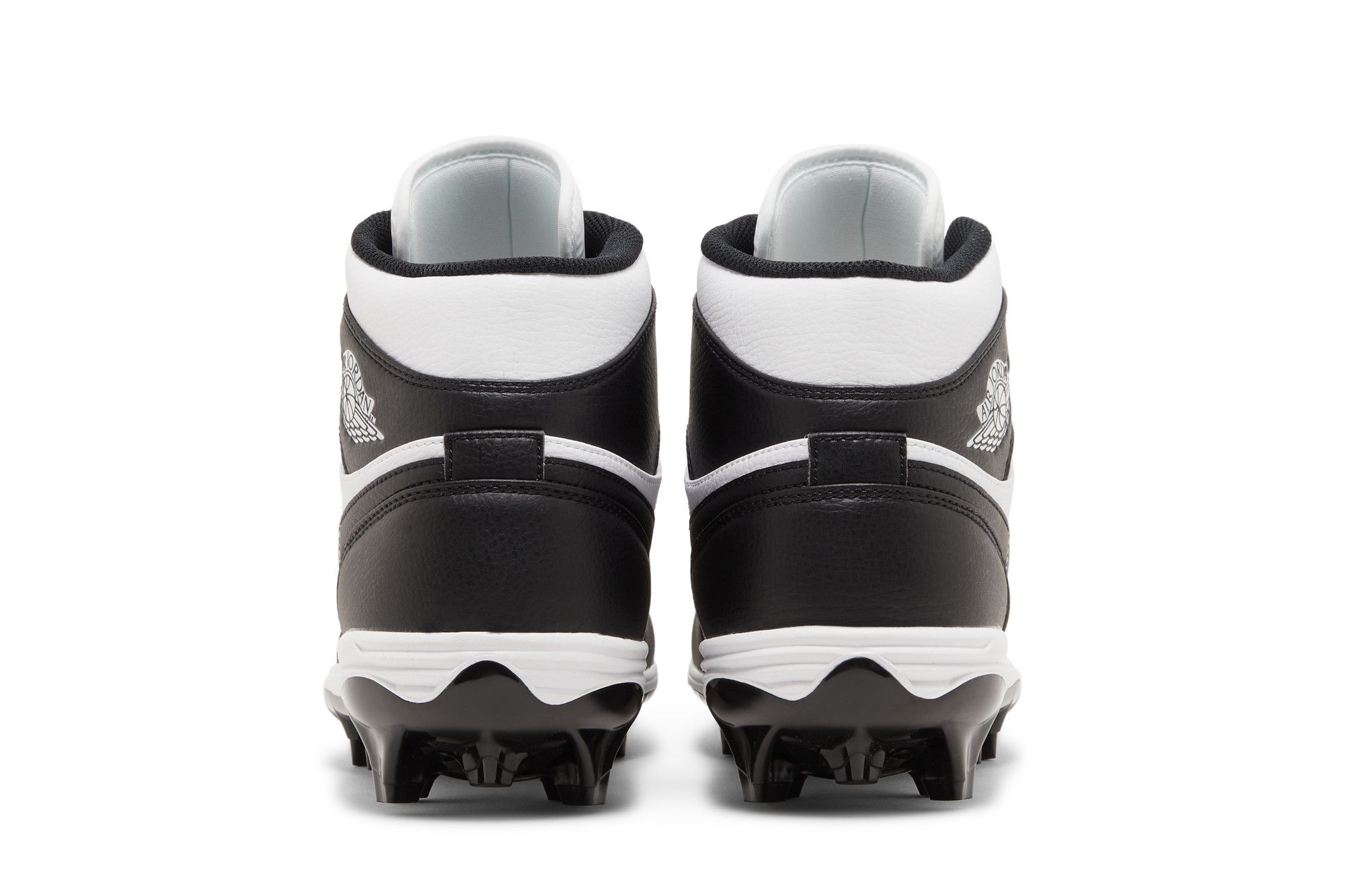Sizing Air Jordan 1 Mid TD Cleat 'Hitam Putih' 2023 FJ6805-100