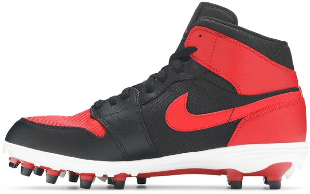 Air Jordan 1 Mid TD Cleat 'Bred' AR5604-061 Lookbook Air Jordan 1 Mid TD Cleat 'Bred' AR5604-061