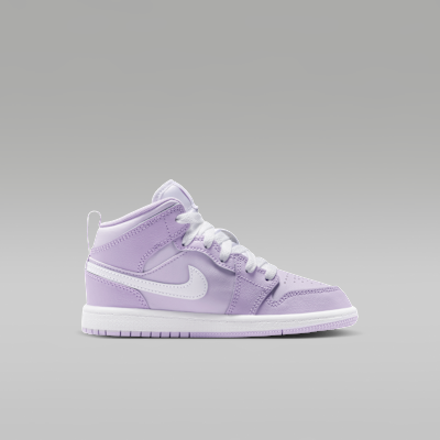 Lookbook Air Jordan 1 Mid 紫雾/淡紫葡萄/白色 DQ8424-502