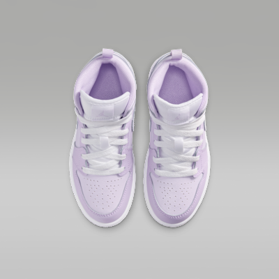 Shop Air Jordan 1 Mid 紫雾/淡紫葡萄/白色 DQ8424-502