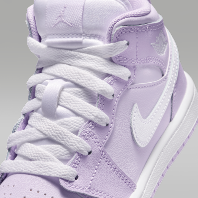 Sizing Air Jordan 1 Mid 紫雾/淡紫葡萄/白色 DQ8424-502