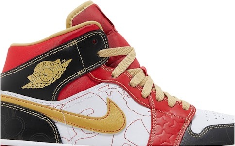 Air Jordan 1 Mid XQ 'Putih Hitam Sport Merah' 2022 DV0576-176 Order Air Jordan 1 Mid XQ 'Putih Hitam Sport Merah' 2022 DV0576-176