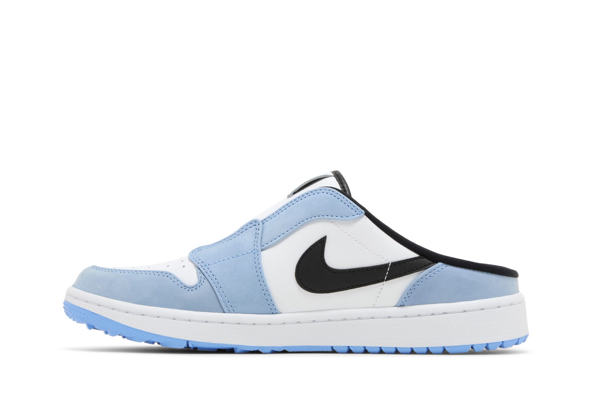 Shop Air Jordan 1 Golf 鞋 拖鞋 '大学蓝' FJ1214-400
