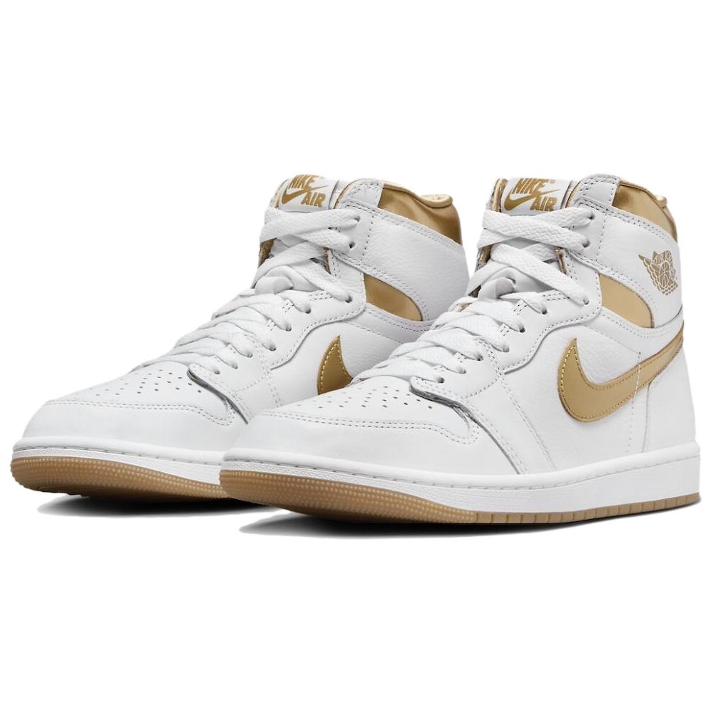 Lookbook Air Jordan 1 Phat &#x27;Putih Emas Metalik&#x27; 364770-130