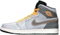 Air Jordan 1 Retro 93 Kelabu Serigala Oren 580514-045