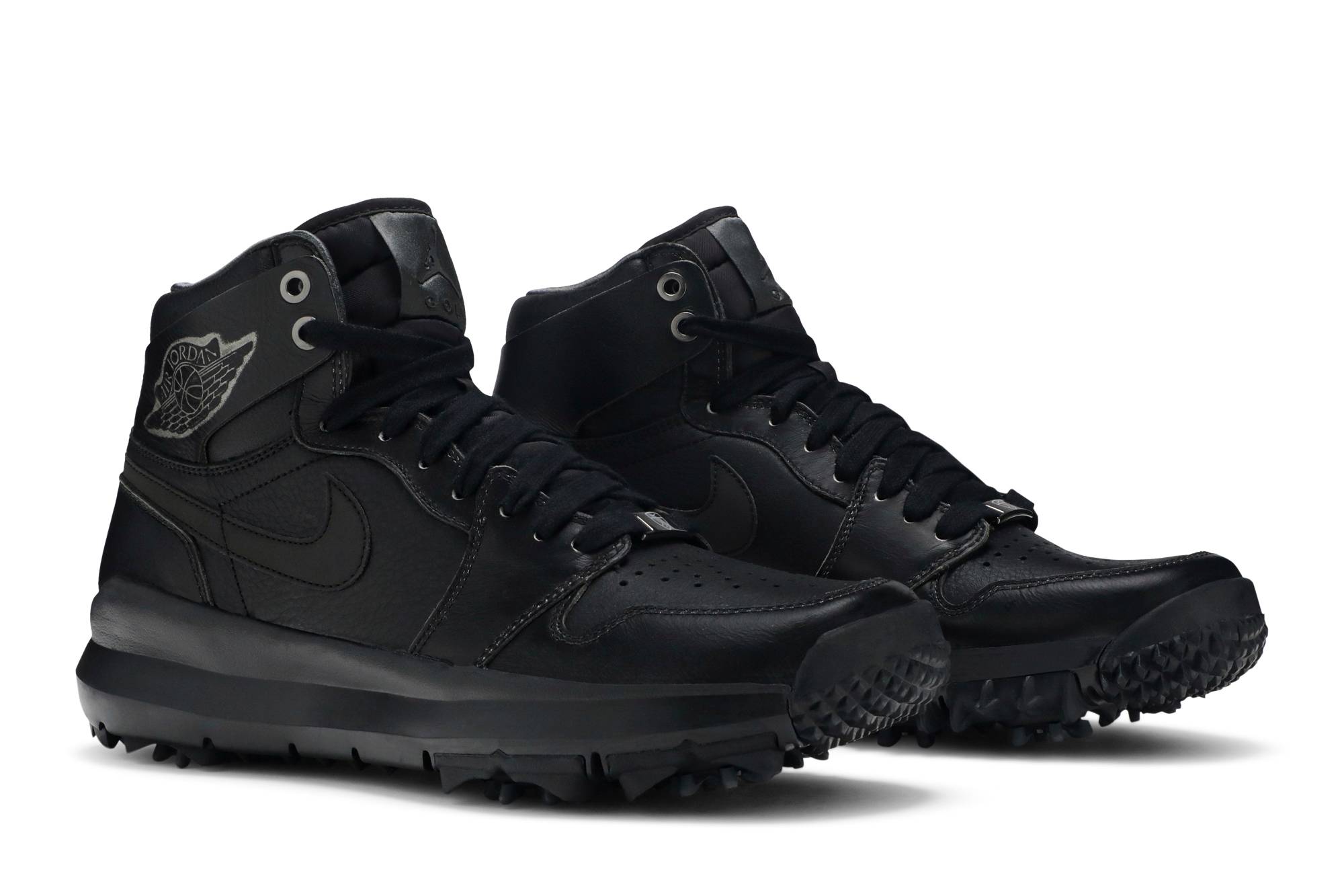 Cheap Air Jordan 1 Retro Golf Triple Black AH2114-001