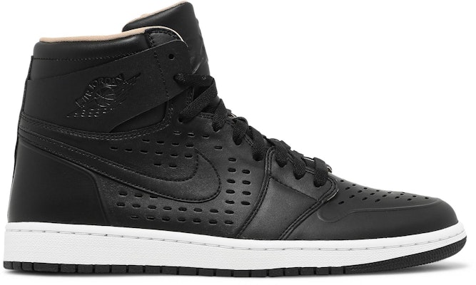 Jordan 1 low black top vachetta