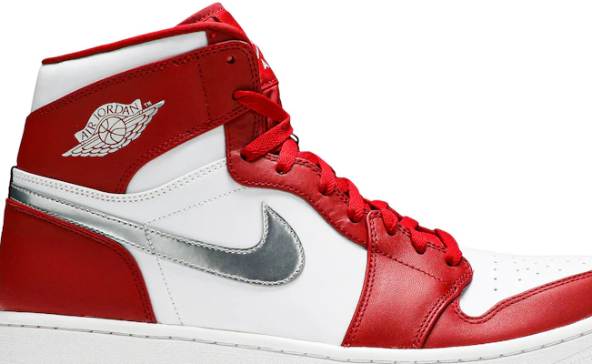 Red white and silver jordan best sale 1