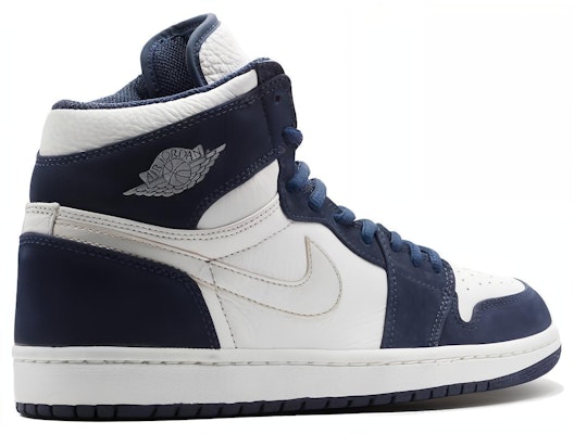 Air Jordan 1 Retro High CO.JP 'Midnight Navy' 2001 136060-101 Shop Air Jordan 1 Retro High CO.JP 'Midnight Navy' 2001 136060-101