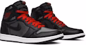 Cheap Air Jordan 1 Retro High OG 'Hitam Merah Gym' 555088-060