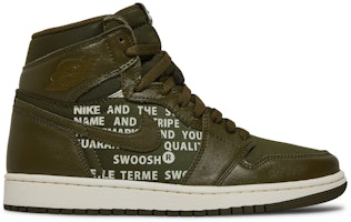 Air Jordan 1 Retro High OG 'Olive Canvas' 555088-300 Air Jordan 1 Retro High OG 'Olive Canvas' 555088-300