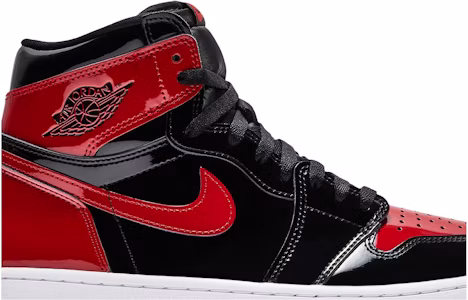 Lookbook Air Jordan 1 Retro High OG 'Patent Bred' en Charol Rojo y Negro 555088-063