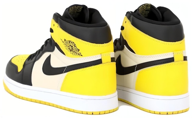 Air Jordan 1 Retro High OG 'Yellow Toe' Kuning Tumit AR1020-700 Lookbook Air Jordan 1 Retro High OG 'Yellow Toe' Kuning Tumit AR1020-700