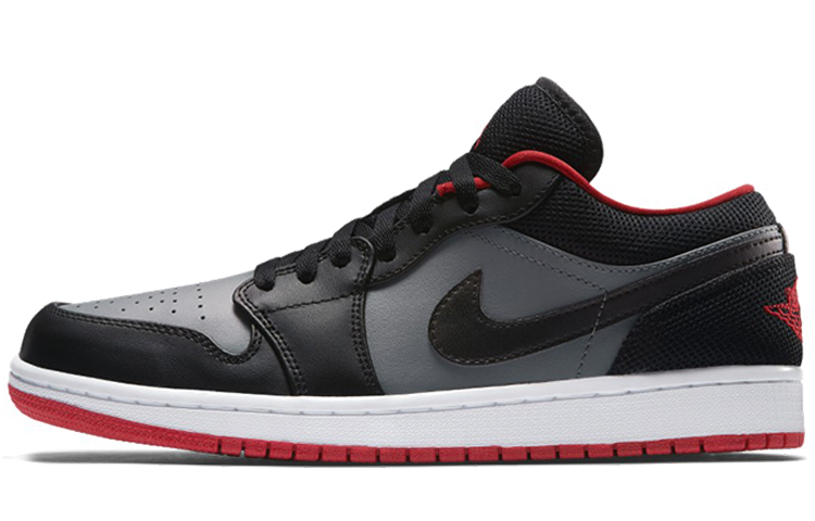 Buy Air Jordan 1 復刻低筒 '黑紅灰' 553558-020