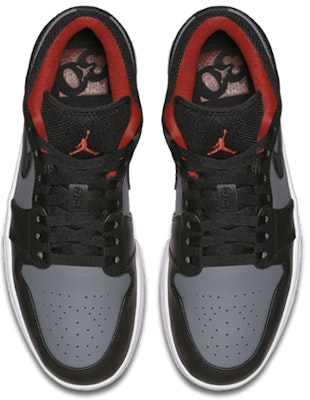 Air Jordan 1 复刻低帮 '黑红灰' 553558-020 Shop Air Jordan 1 复刻低帮 '黑红灰' 553558-020