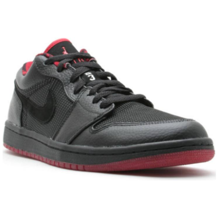Lookbook Air Jordan 1 Retro Low 'Negro Plata Rojo' 309192-001
