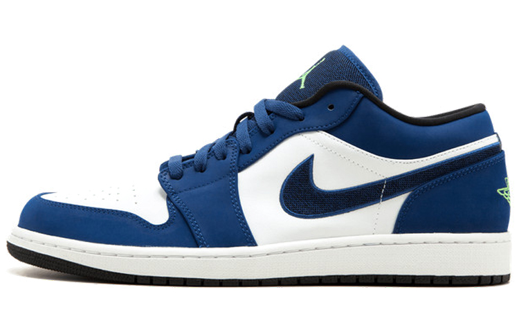 Buy Air Jordan 1 復刻低筒版 '徽標藍' 553558-405