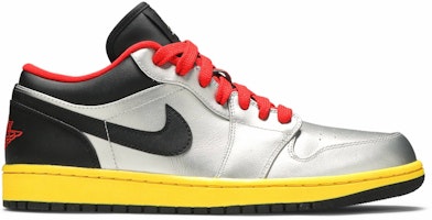 Air Jordan 1 Retro Low 'Silver Black Yellow' 553558-023 Air Jordan 1 Retro Low 'Silver Black Yellow' 553558-023