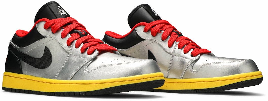 Air Jordan 1 Retro Low 'Perak Hitam Kuning' 553558-023 Cheap Air Jordan 1 Retro Low 'Perak Hitam Kuning' 553558-023