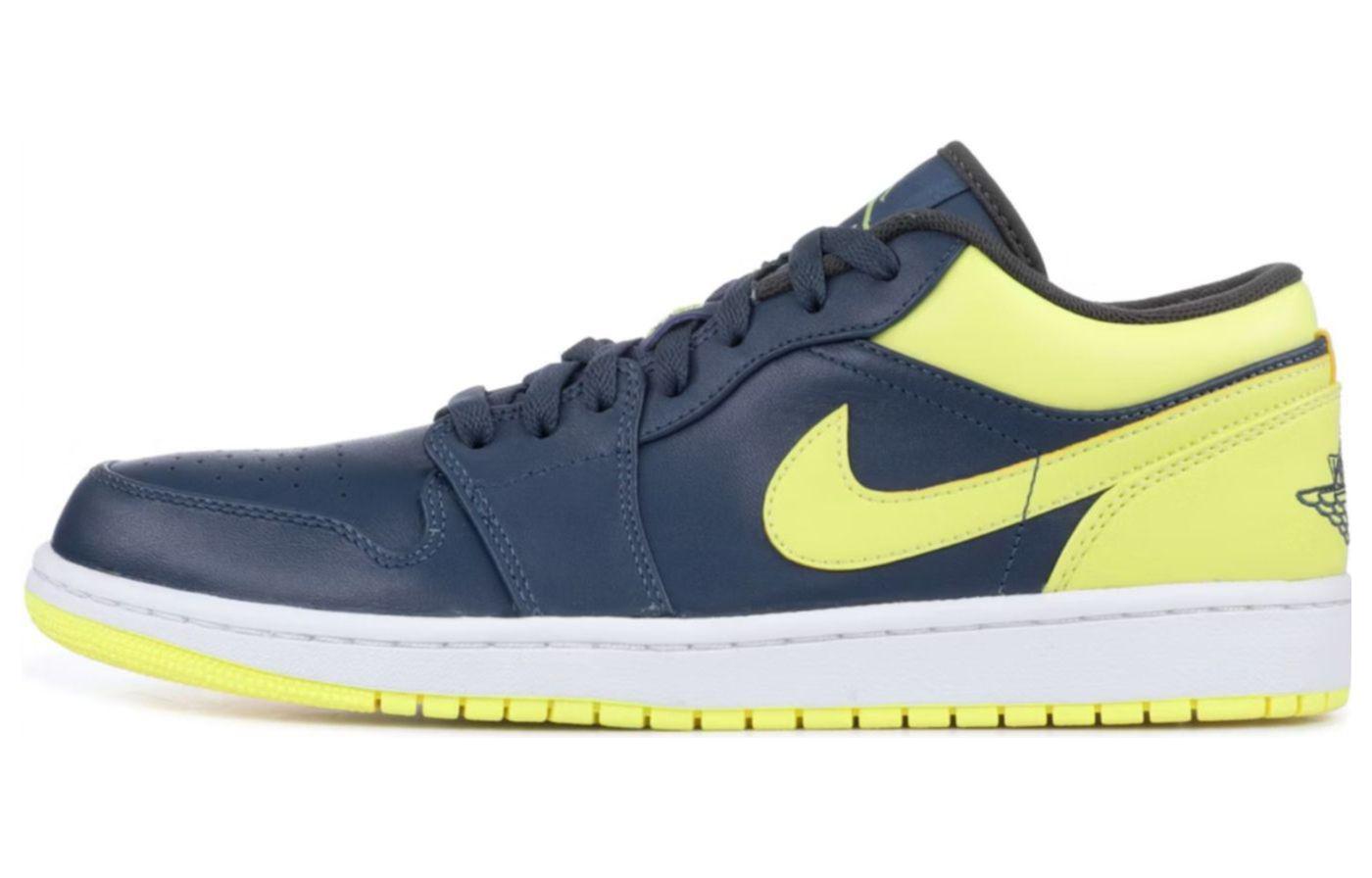 Buy Air Jordan 1 Retro Low 'Azul Escuadrón y Amarillo Eléctrico' 553558-417