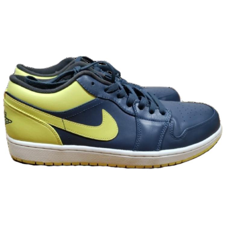 Lookbook Air Jordan 1 Retro Low 'Azul Escuadrón y Amarillo Eléctrico' 553558-417