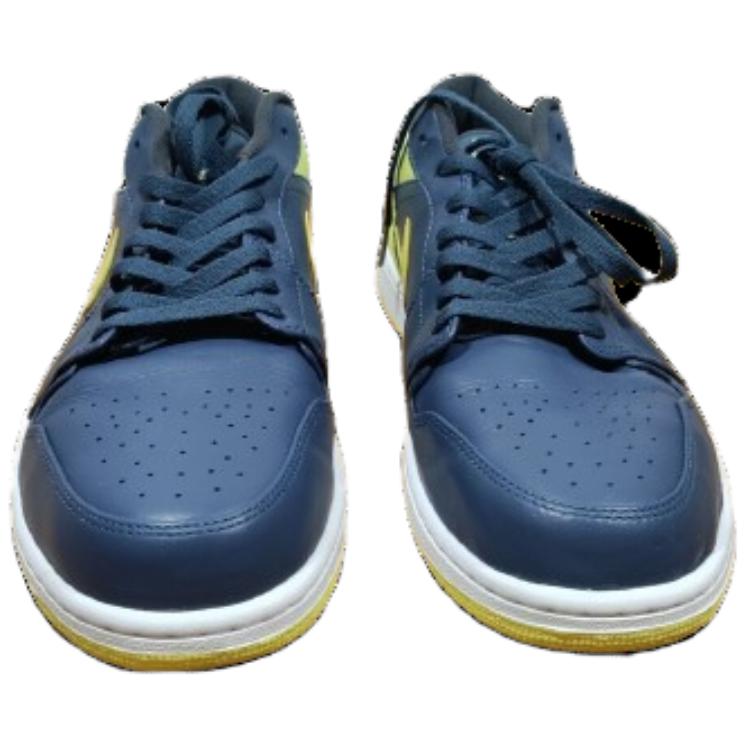 Shop Air Jordan 1 Retro Low 'Azul Escuadrón y Amarillo Eléctrico' 553558-417