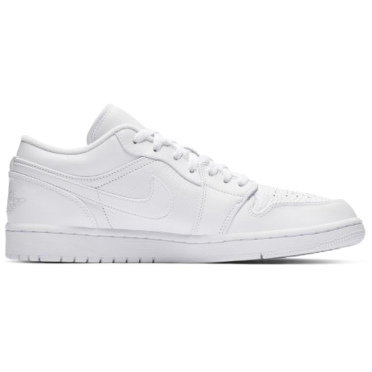 Order 2019 에어 조던 1 레트로 로우 '트리플 화이트' 553558-111/553558-112