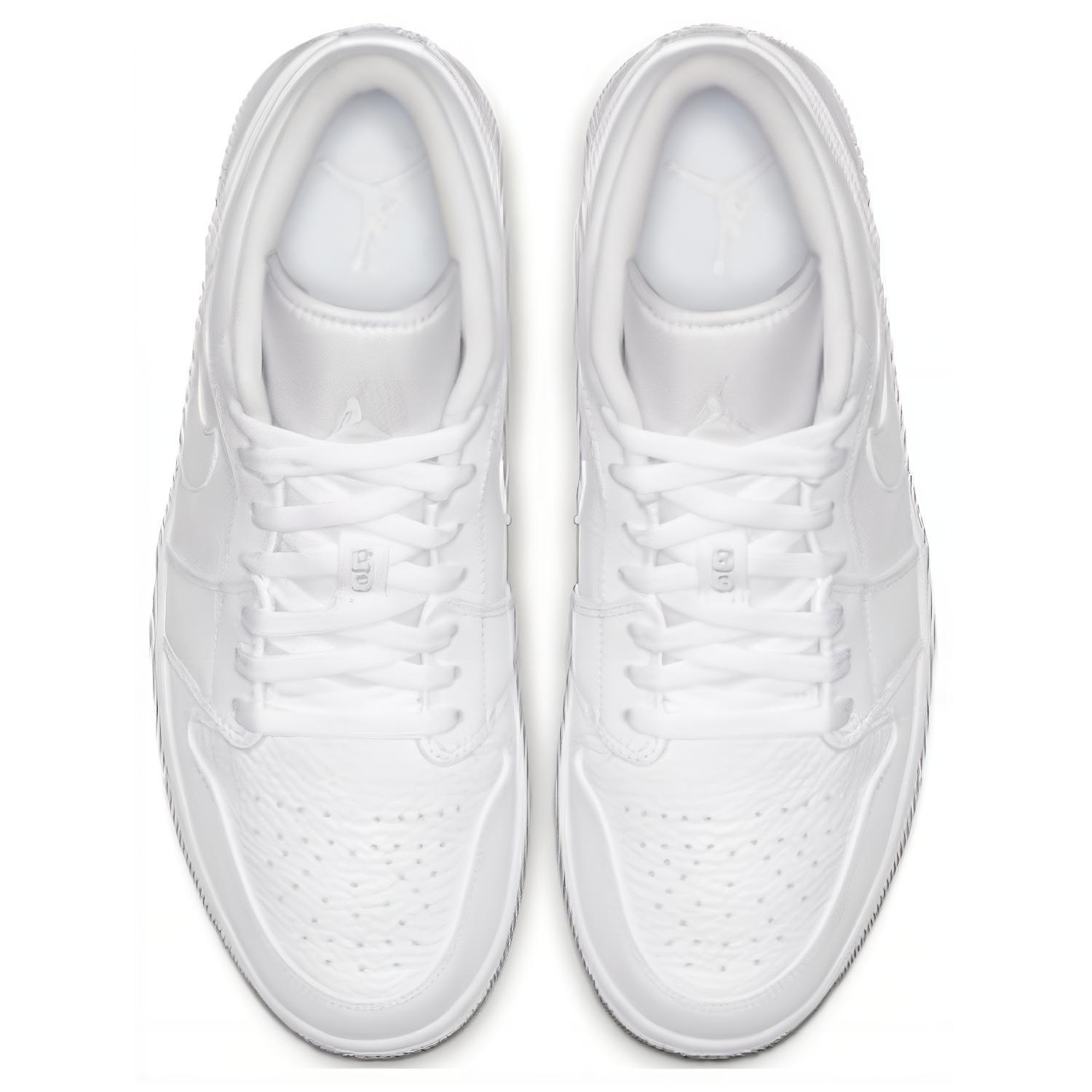 Shop 2019 에어 조던 1 레트로 로우 '트리플 화이트' 553558-111/553558-112