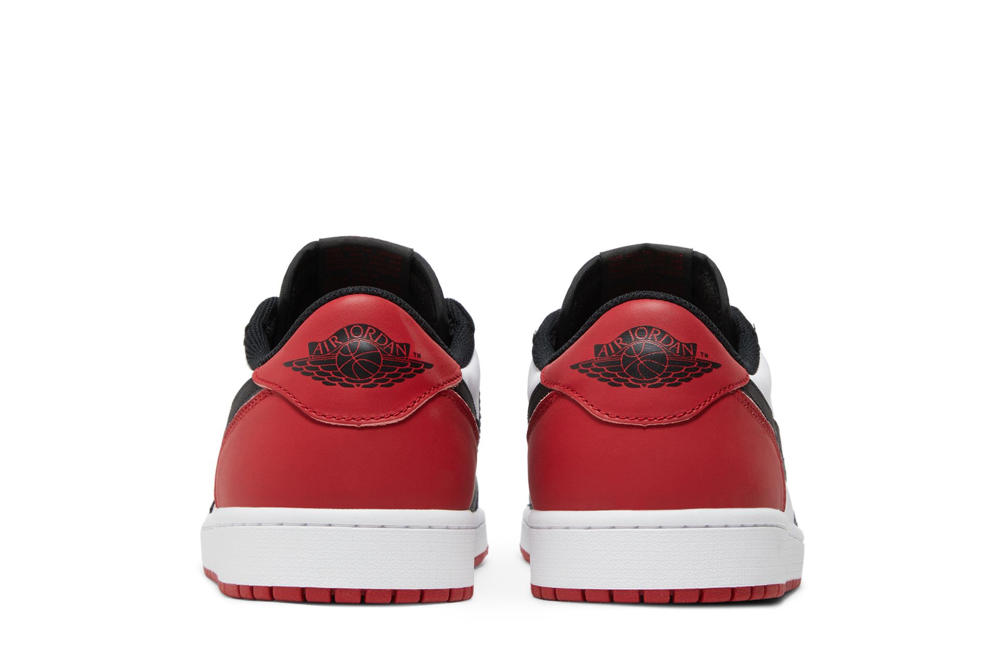 Cheap Air Jordan 1 Retro Low OG 'Black Toe' Hitam Merah. CZ0790-106