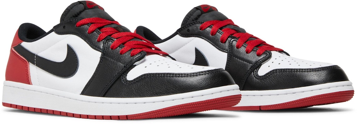 Air Jordan 1 Retro Low OG 'Black Toe' Hitam Merah. CZ0790-106 2