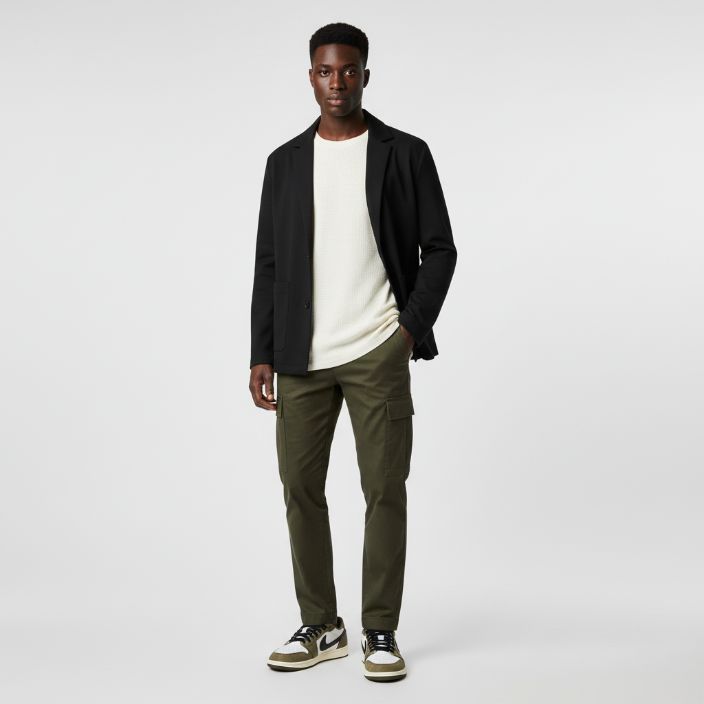 Lookbook Air Jordan 1 Retro Low OG ''Medium Olive'' Lelaki Wanita Sneakers HQ6998-200