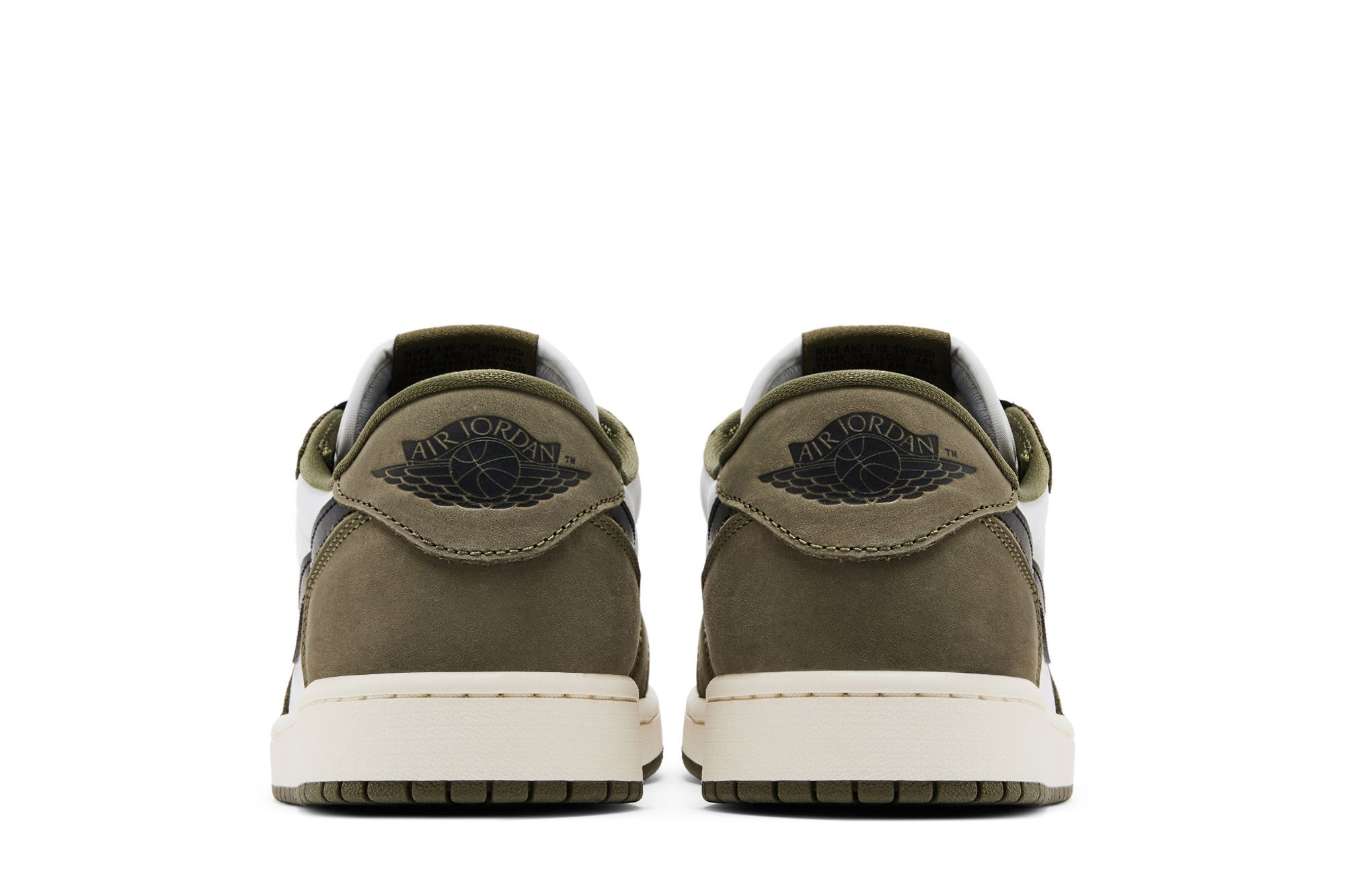 Cheap Air Jordan 1 Retro Low OG ''Medium Olive'' Lelaki Wanita Sneakers HQ6998-200