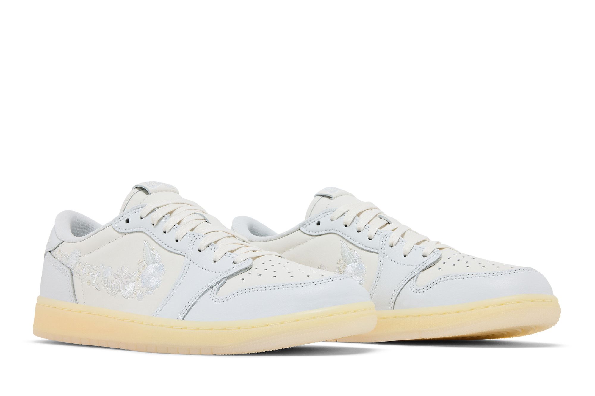 Cheap Air Jordan 1 Retro Low OG 'Rabbit Floral Swoosh' IF4391-100