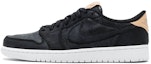 Buy Kasut Air Jordan 1 Retro Low OG PRM 'Black Vachetta Tan' 905136-010