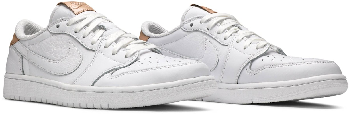 Air Jordan 1 Retro Low OG PRM White Vachetta Tan 905136 100