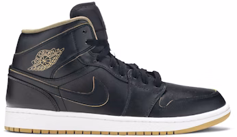Air Jordan 1 Retro Mid 'Black Gold' 554724-042 Air Jordan 1 Retro Mid 'Black Gold' 554724-042