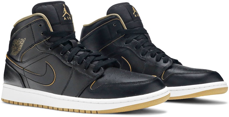 Air Jordan 1 Retro Mid 'Black Gold' 554724-042 Cheap Air Jordan 1 Retro Mid 'Black Gold' 554724-042