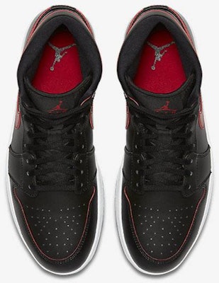 Red and 2025 black team jordans
