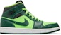 Air Jordan 1 Retro Mid 'Hulk' 554724-330 (Warna Hijau)