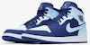 Air Jordan 1 Retro Mid 'Ice Blue' 554724-400 (Warna Biru Ais)